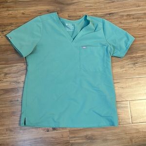 Figs jade one pocket scrub top
